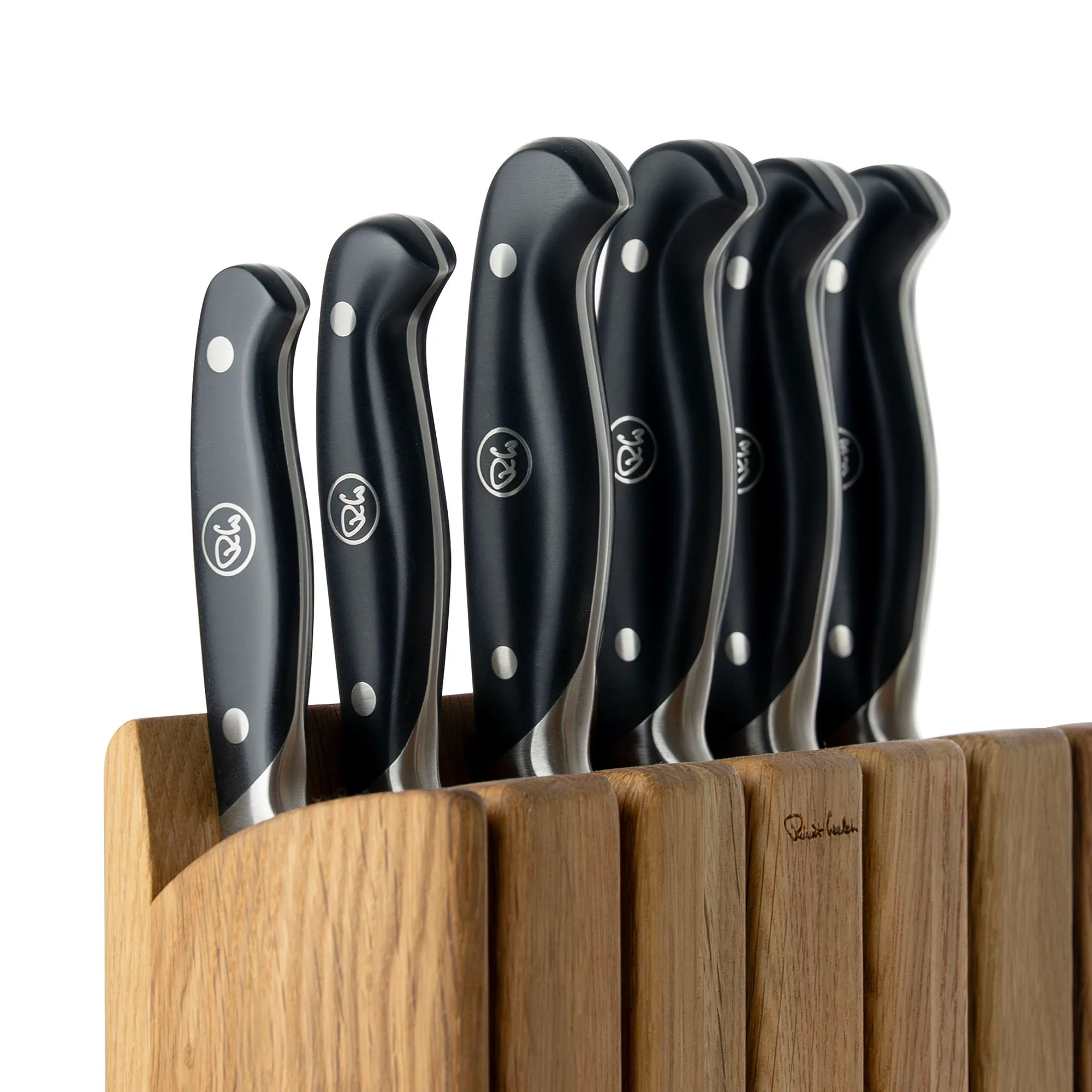 Professional Book Oak Knife Block Set - Image 4