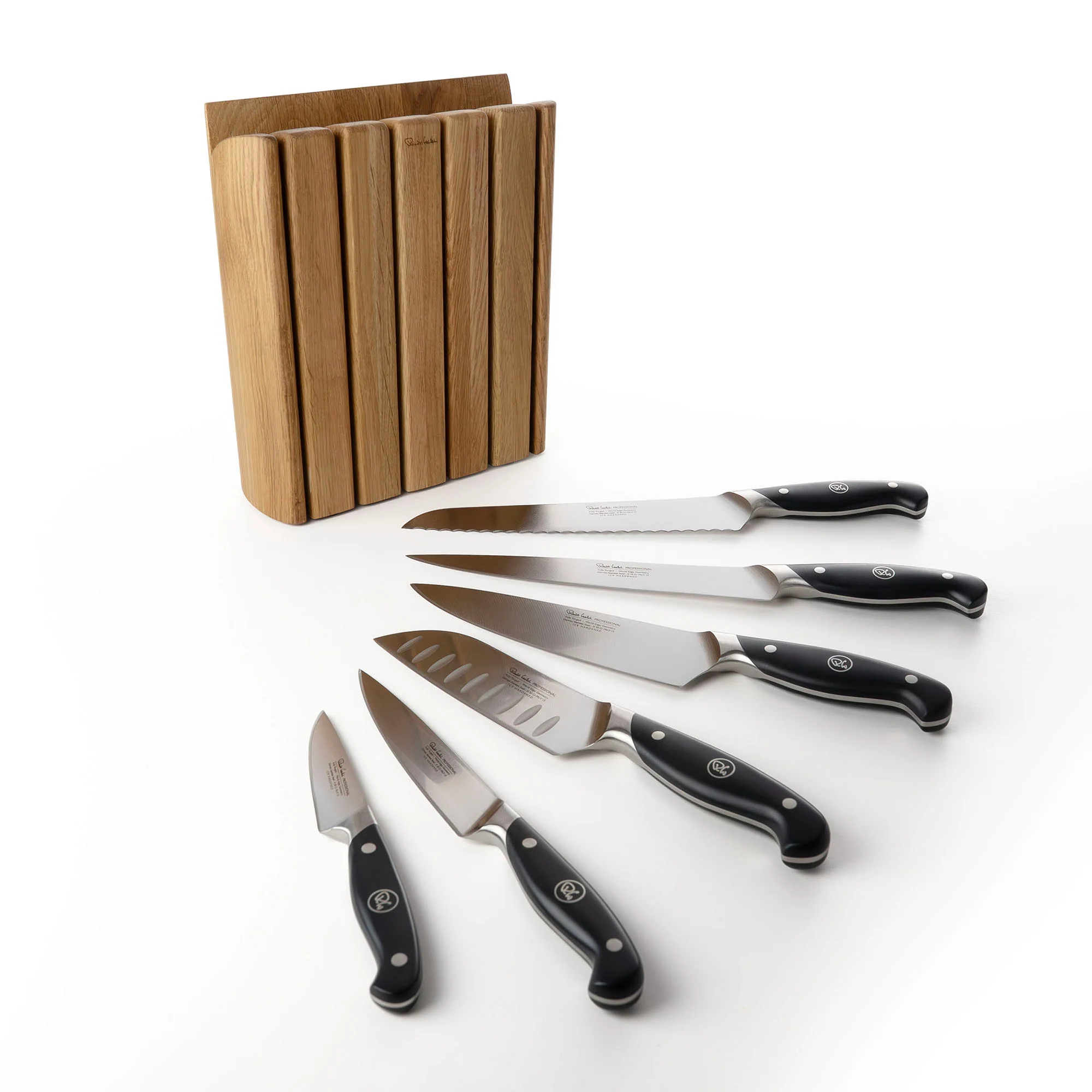 Professional Book Oak Knife Block Set - Image 6