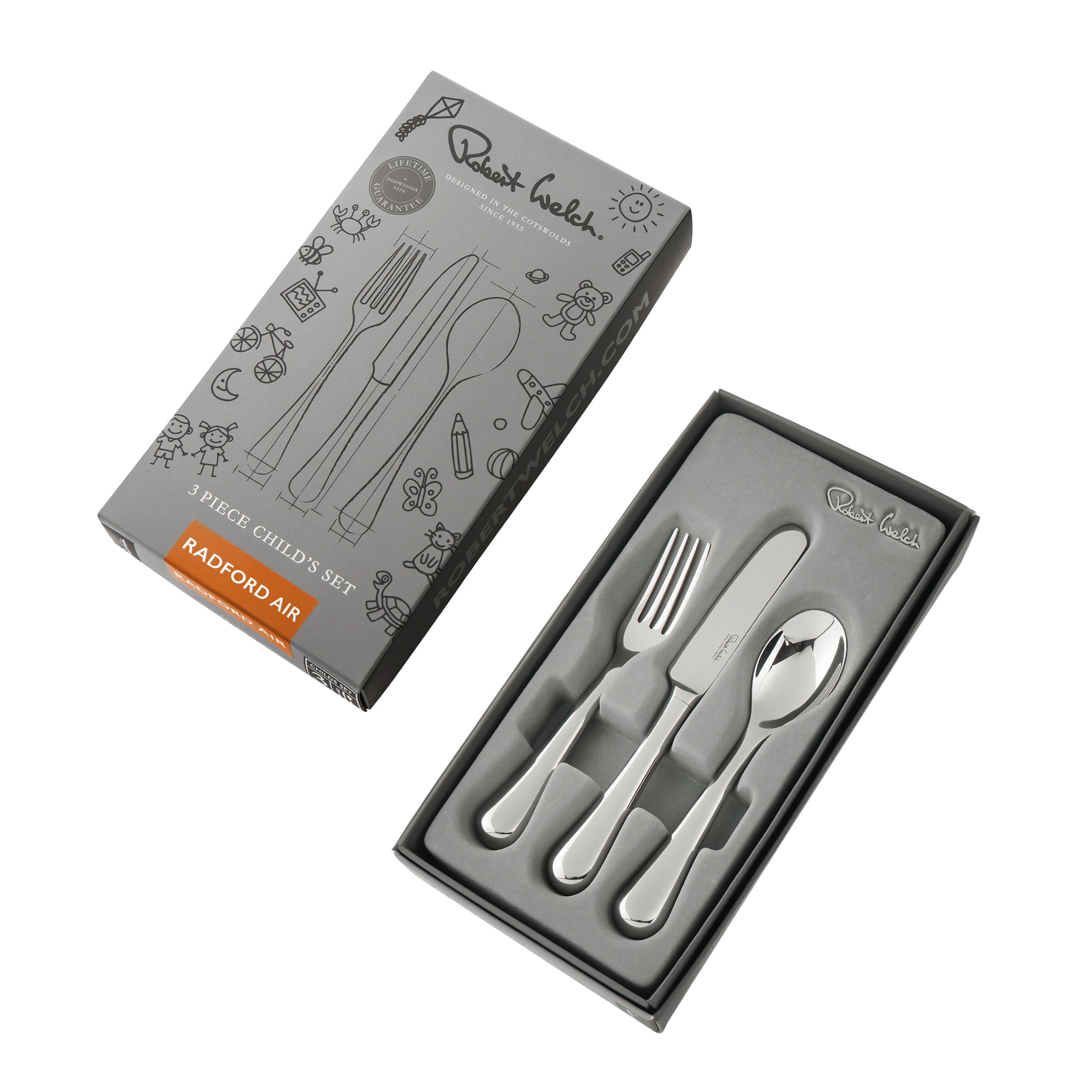 Radford Air Bright Children's Cutlery Set, 3 Piece - Image 3