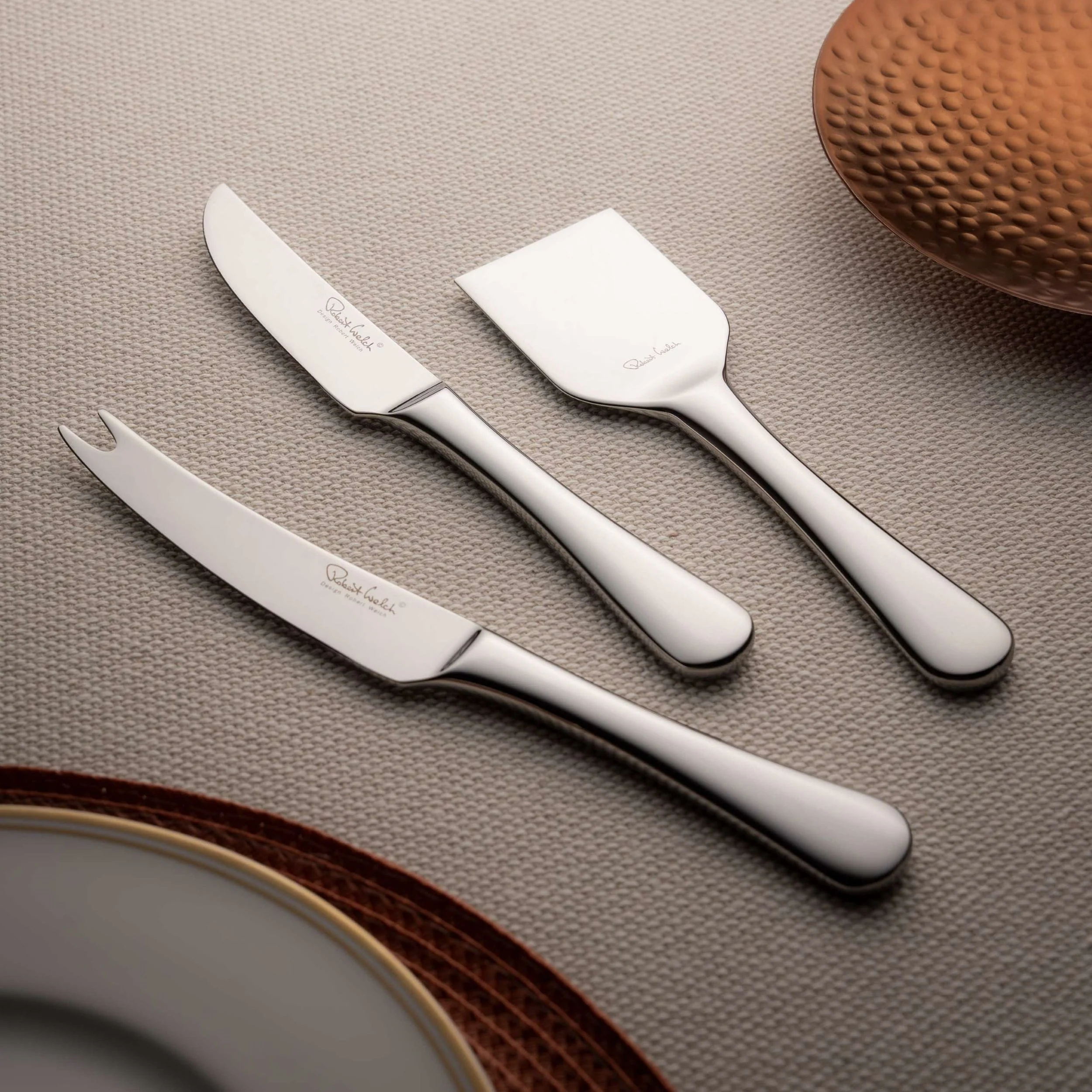 Radford Bright Cheese Chisel and Knives Set, 3 Piece - Image 2