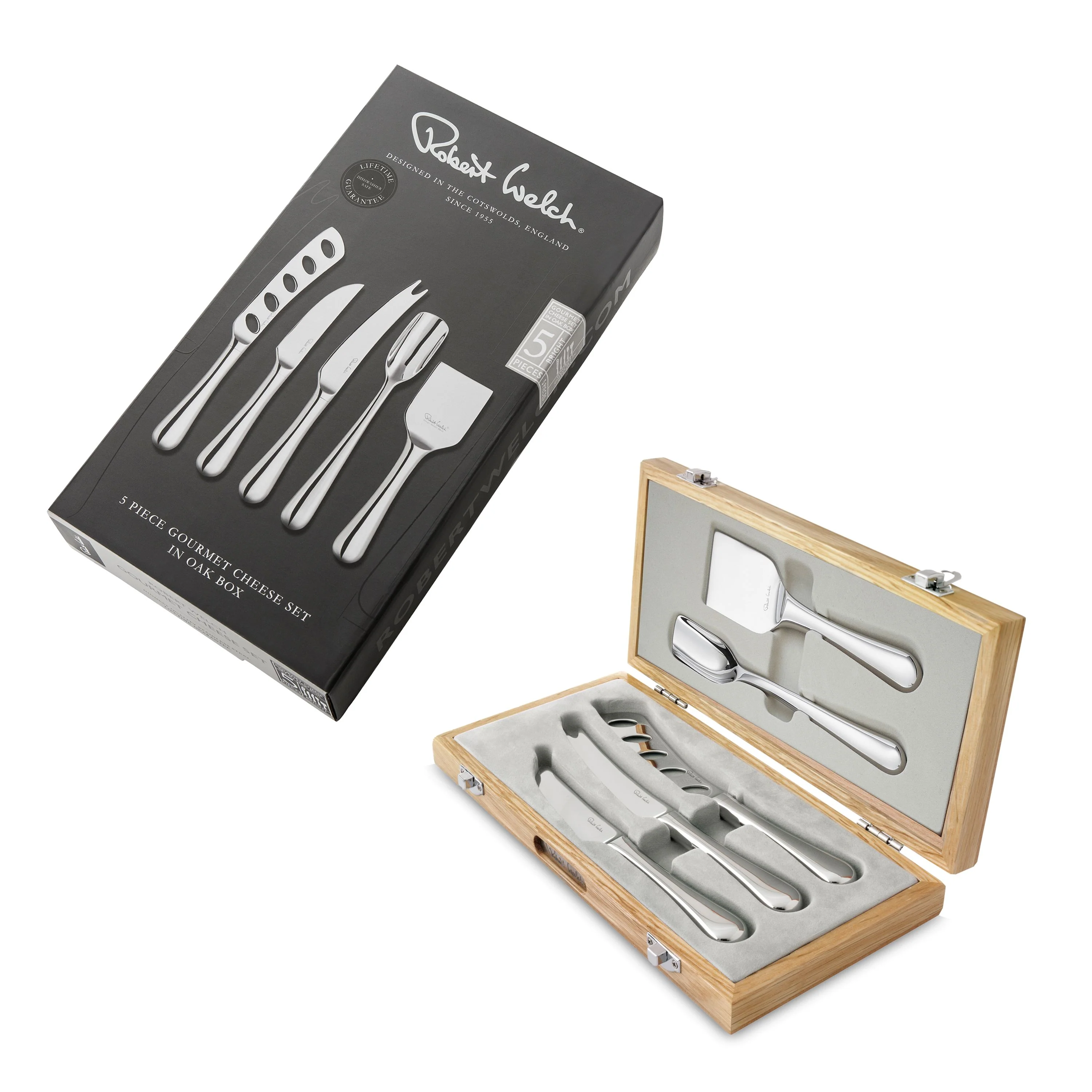 Radford Bright Gourmet Cheese Knife Set, 5 Piece - Image 3