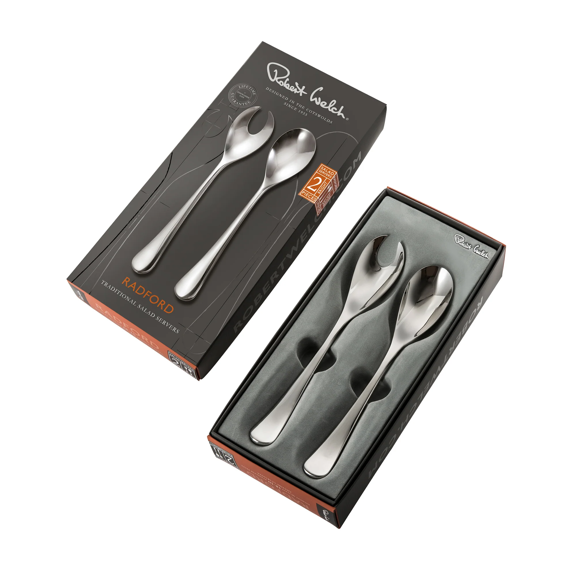 Radford Bright Traditional Salad Servers - Image 3