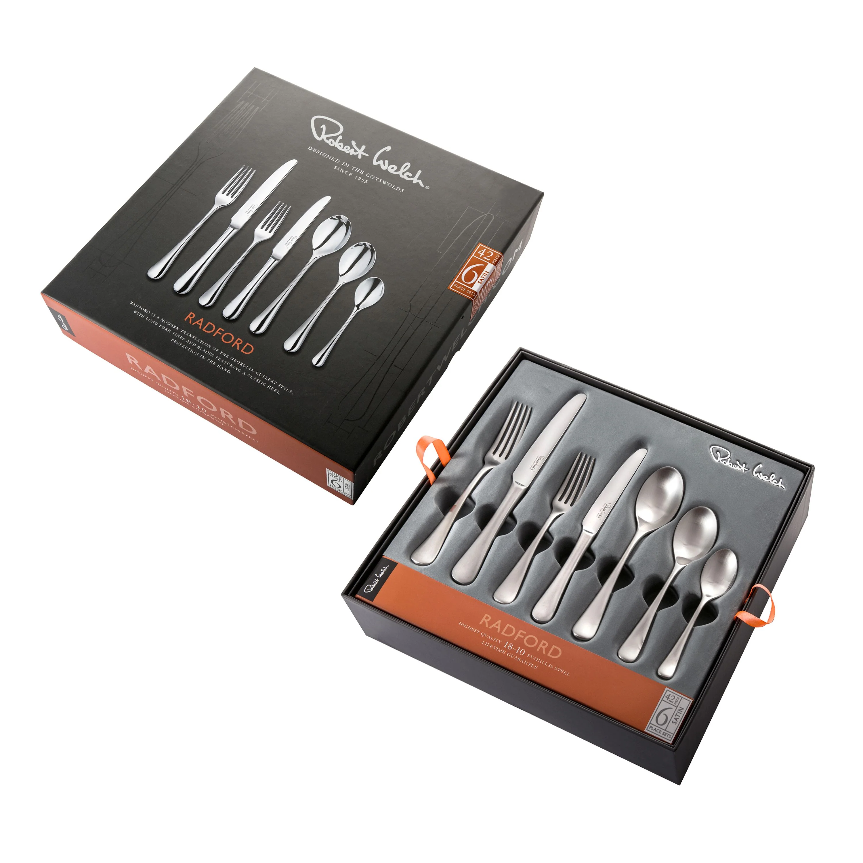 Radford Satin Cutlery Set, 42 Piece for 6 People - Image 3