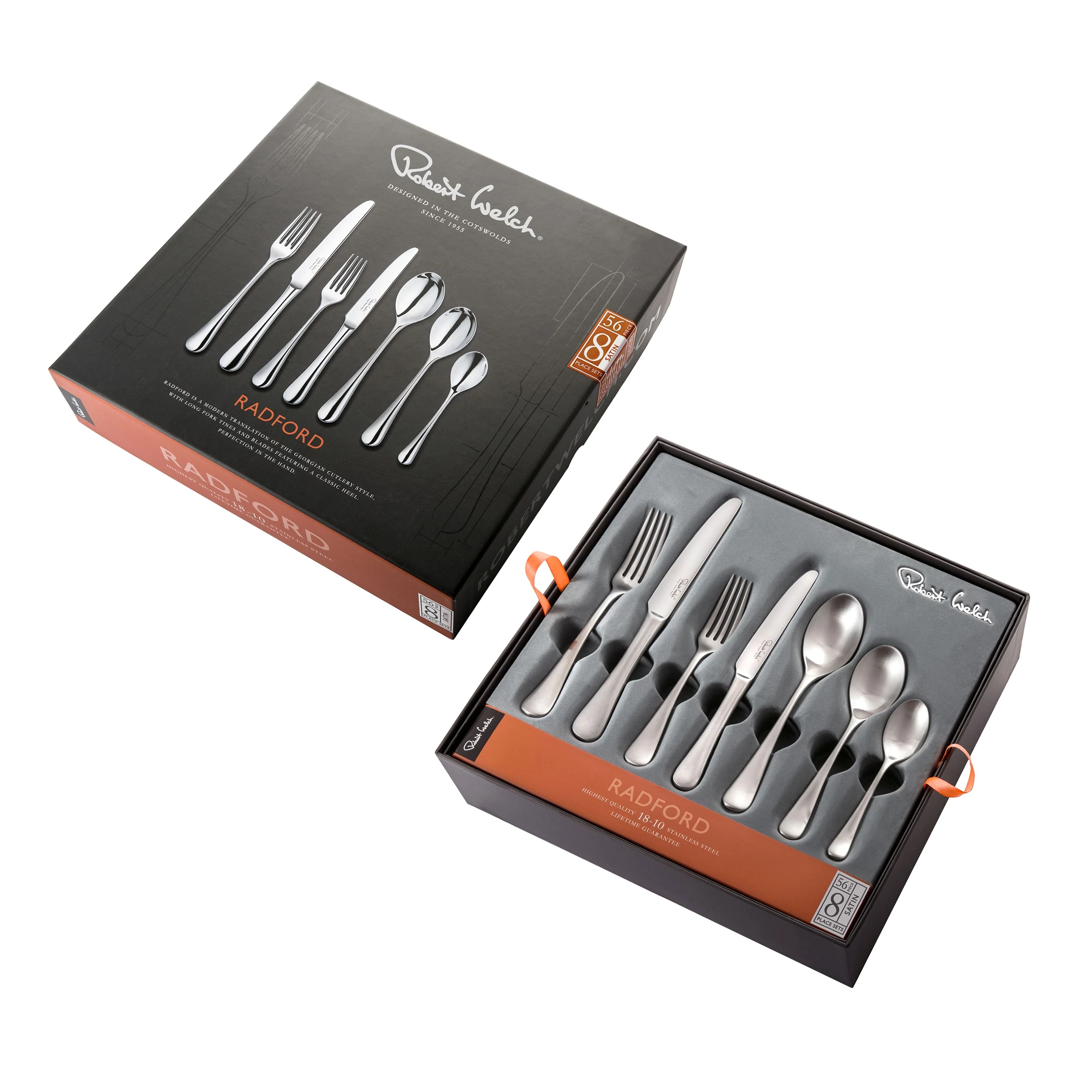 Radford Satin Cutlery Set, 56 Piece for 8 People - Image 3
