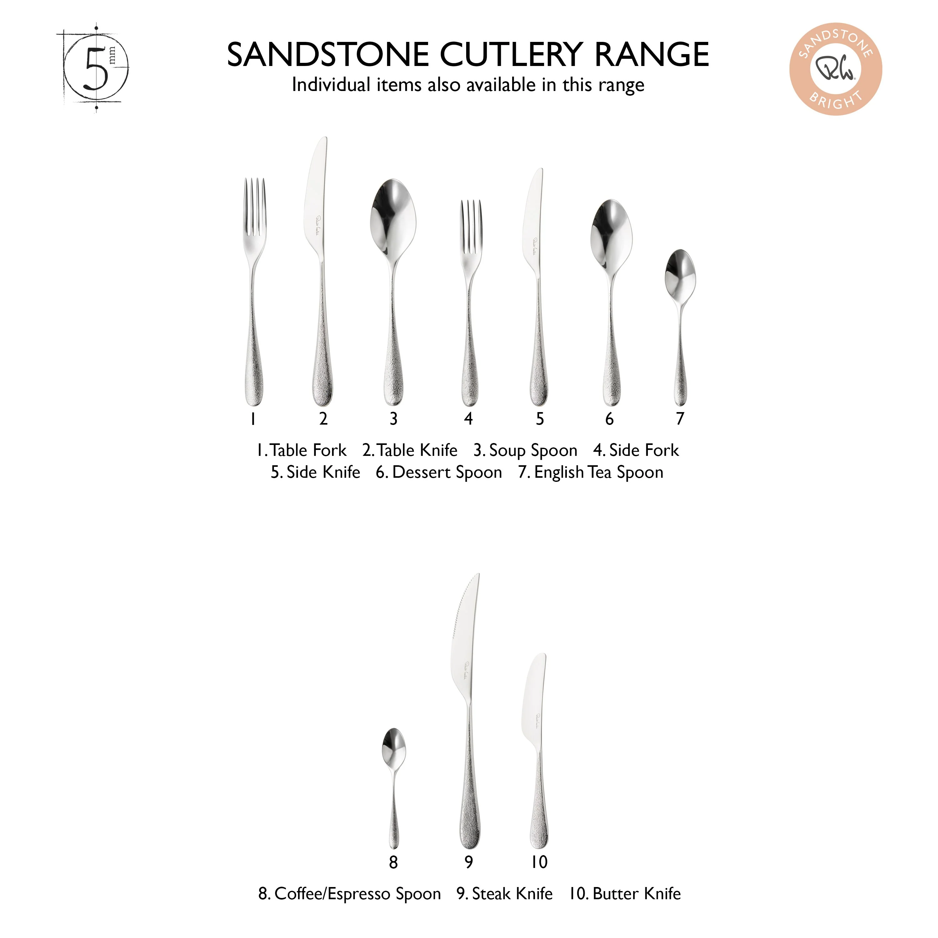 Sandstone Bright Serving Set, 3 Piece - Image 5