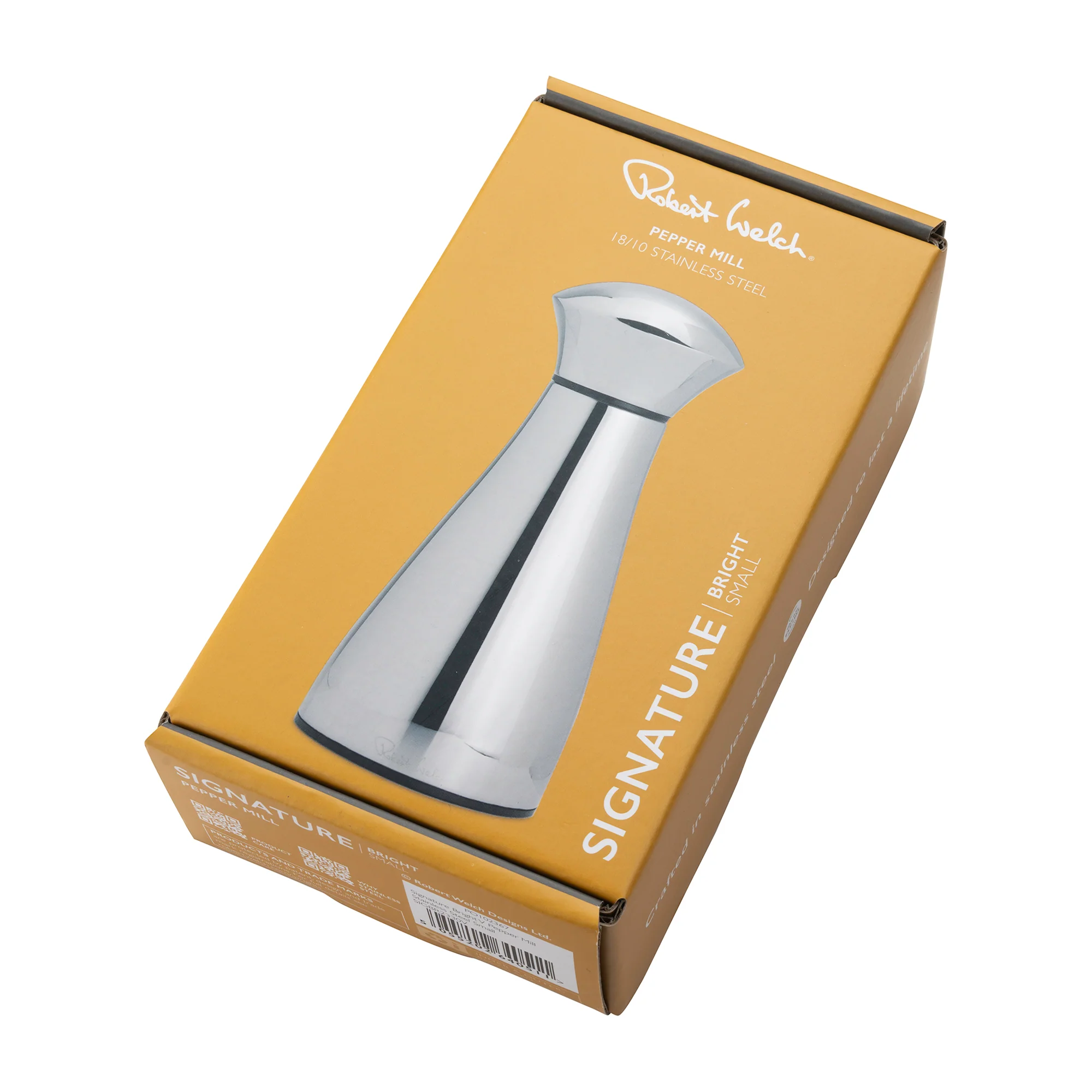 Signature Bright Stainless Steel Small Black Pepper Mill - Image 3