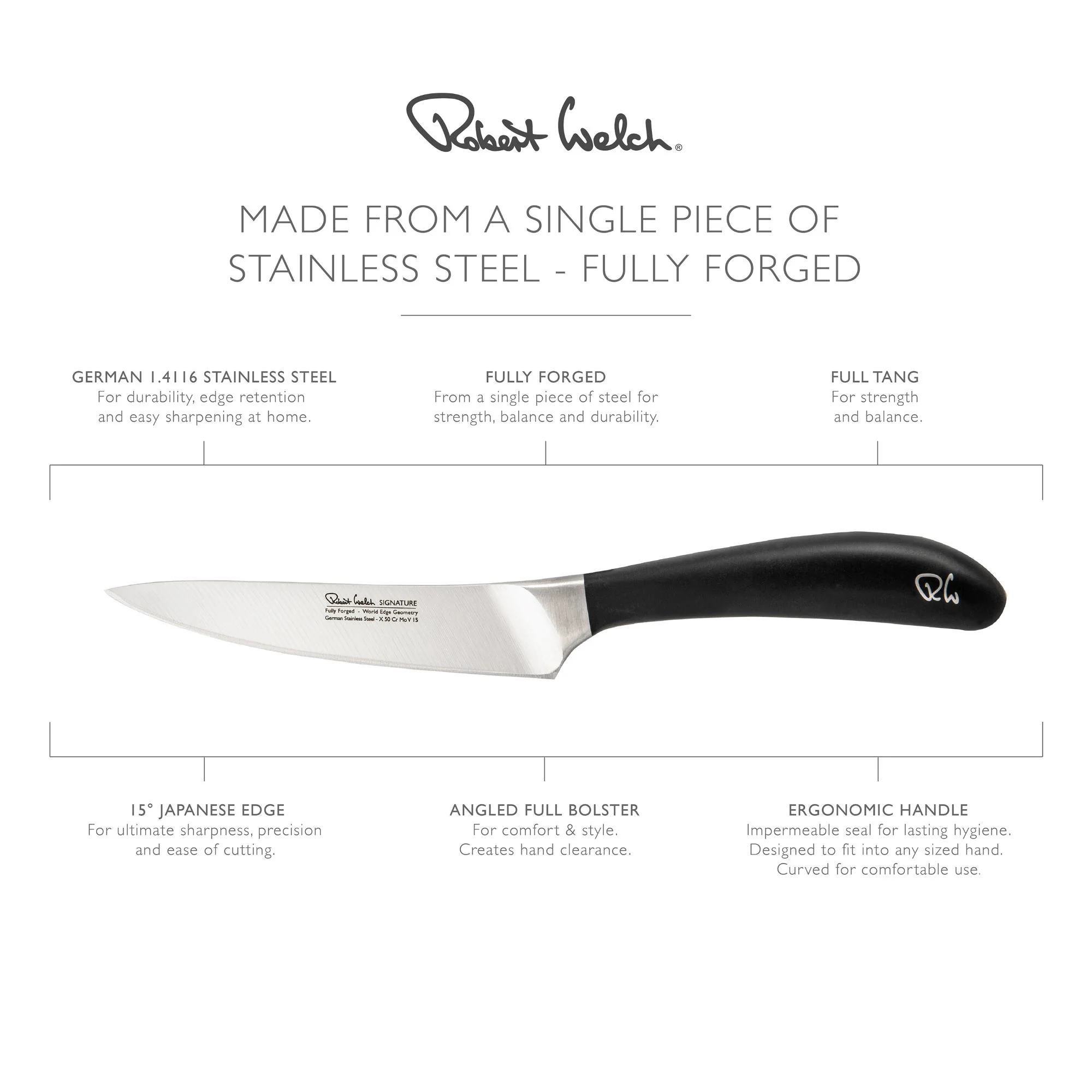 Signature Kitchen Knife 12cm - Image 7