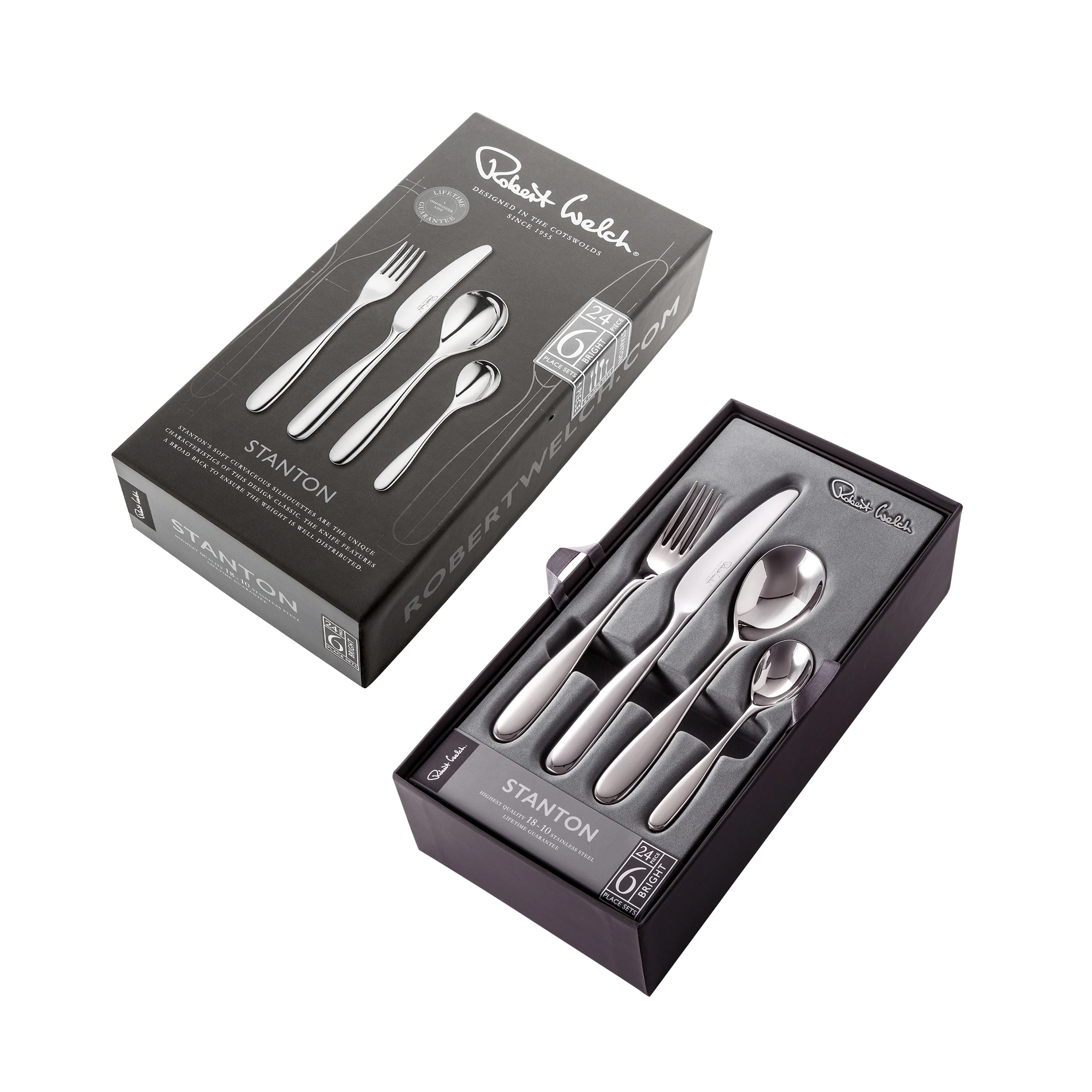 Stanton Bright Cutlery Set, 24 Piece for 6 People - Image 3