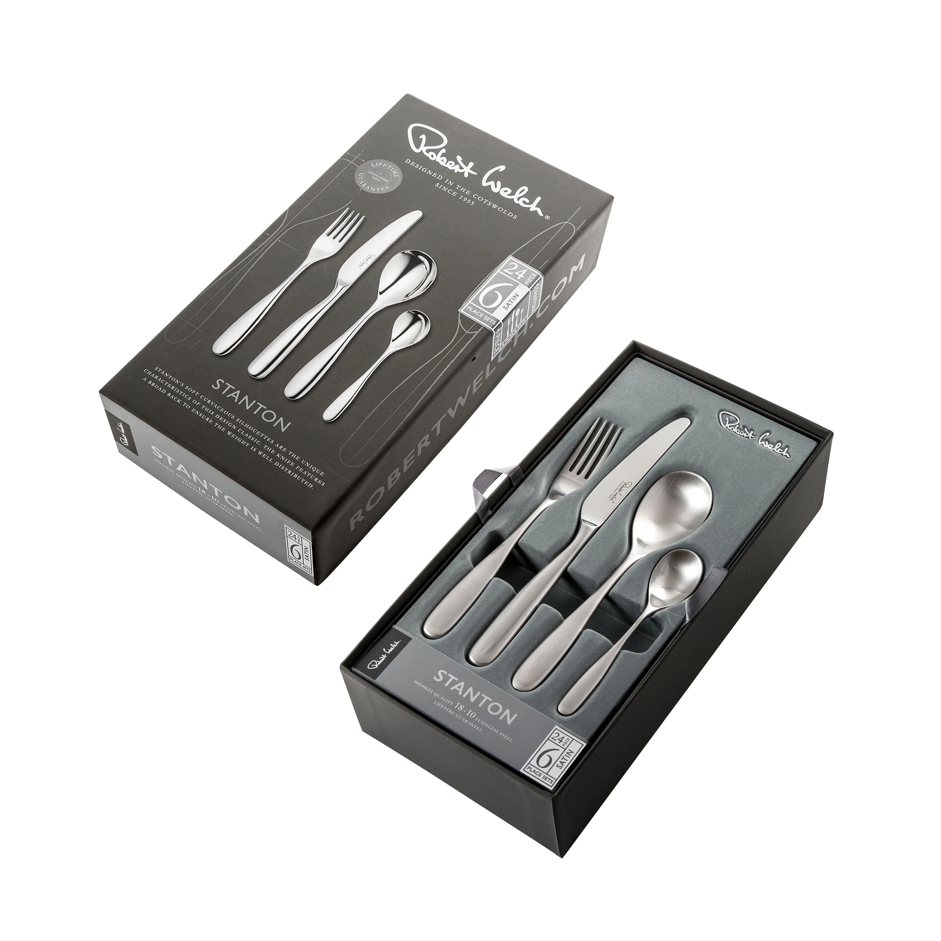 Stanton Satin Cutlery Set, 24 Piece for 6 People - Image 3