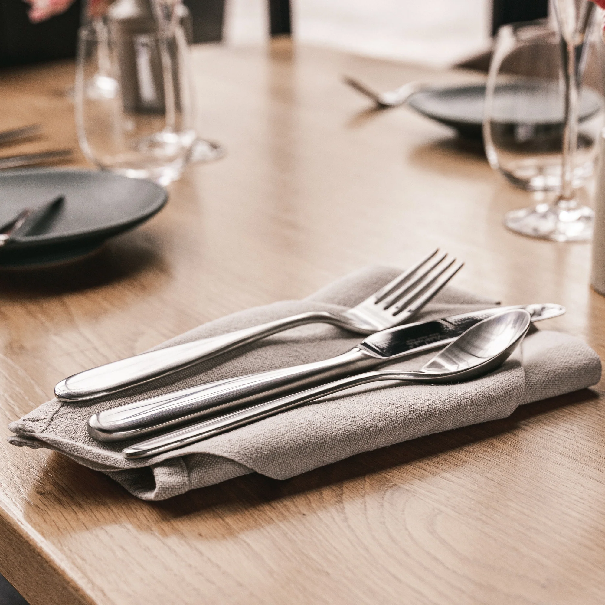 Stanton Satin Cutlery Set, 56 Piece for 8 People - Image 8