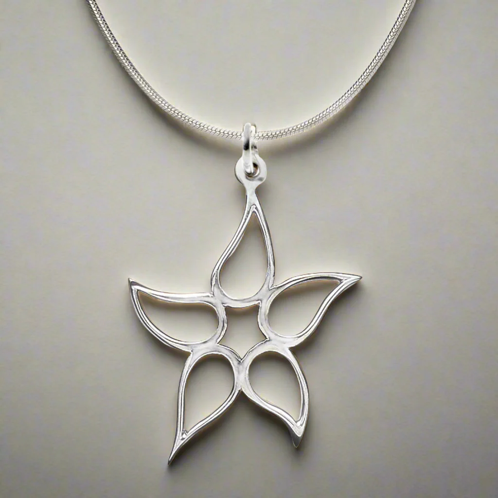 Starfish Necklace and Drop Earrings Set - Image 2