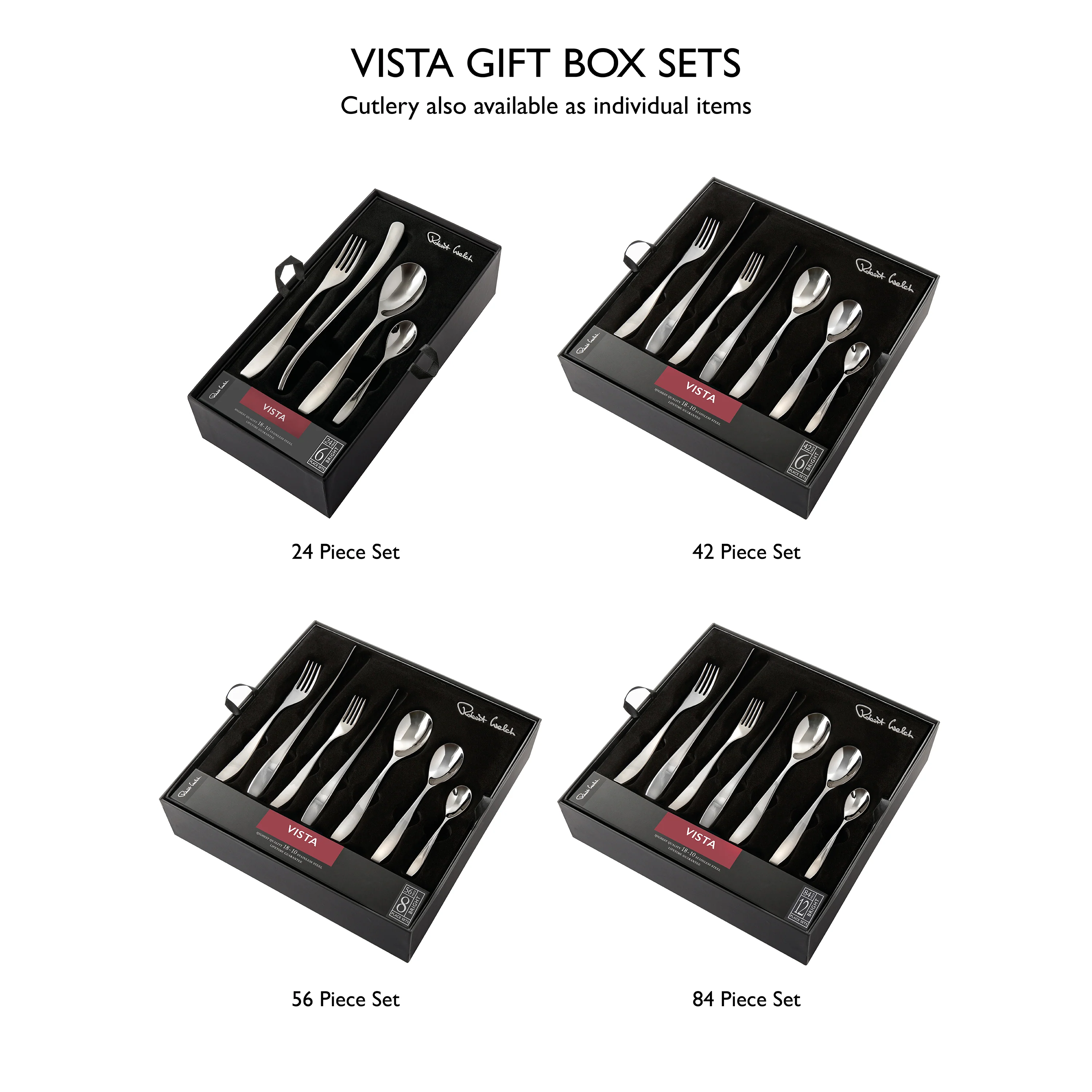 Vista Bright Cutlery Set, 42 Piece for 6 People - Image 6